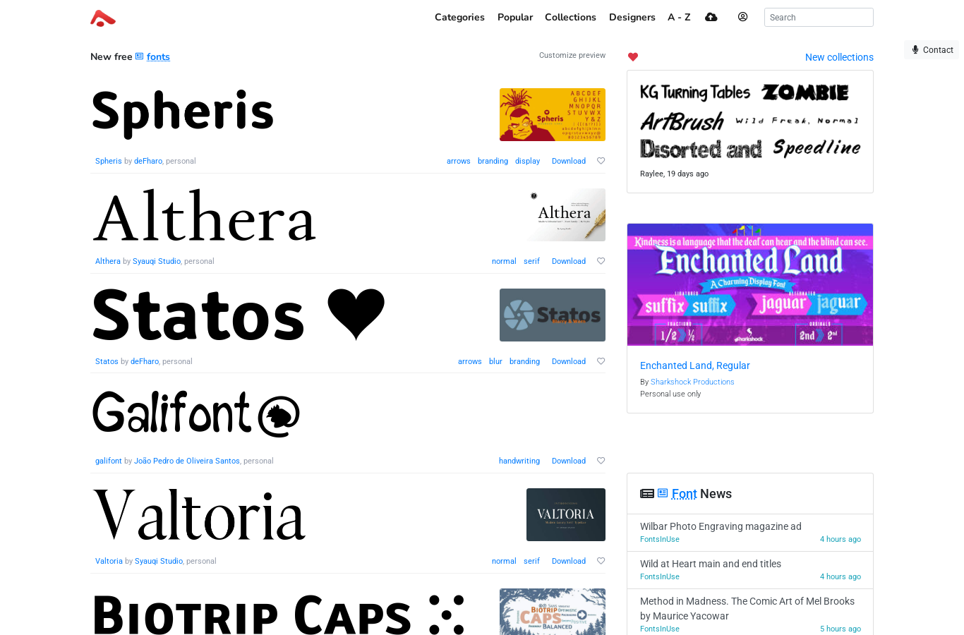 Abstract Fonts