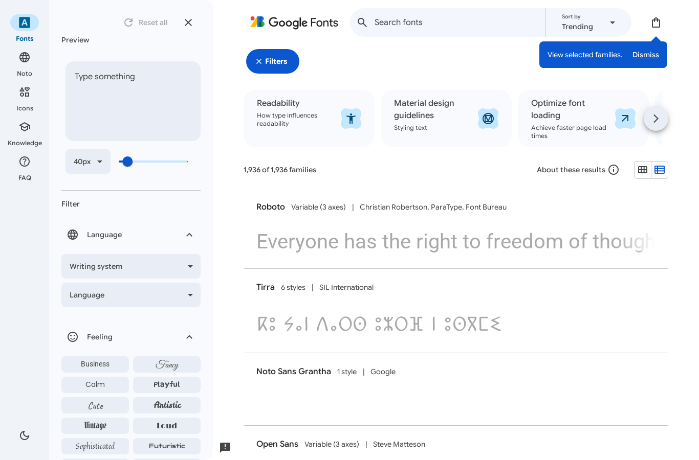 Google Font